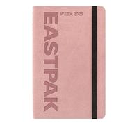 EASTPAK Agenda 2026 officiel Eastpak Agenda hebdomadaire 12 mois Midi, planificateur hebdomadaire avec 192 pages, élastique, poche de transport, signet, calendrier 2026 et 2027, format 9 x 14 cm