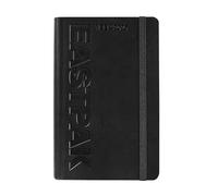 EASTPAK Agenda 2026 officiel Eastpak, agenda hebdomadaire 12 mois, planificateur hebdomadaire avec 192 pages, élastique, poche de transport, signet, calendrier 2026 et 2027, format 9 x 14 cm, noir