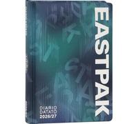 Eastpak Agenda scolaire 2026-2027, 13 mois, idéal pour l'école secondaire et secondaire, couverture rembourrée, 352 pages colorées et autocollants, 12 x 16,5 cm