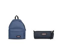 EASTPAK PADDED PAK'R Sac à Dos, 27 L - Powder Pilot (Bleu) & BENCHMARK SINGLE Trousse, 27 L - Triple Denim (Bleu)