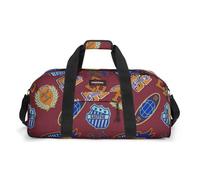 EASTPAK Sac de voyage rouge vin bleu pour femme et homme - Station + M Clash Burgundy 315759