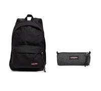 Eastpak SAC DOS ORDI. OUT OF OFFICE 27L SOUFFLET SAILOR RED & Benchmark Single Trousse, 21 cm, Gris (Black Denim)
