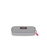 Eastpak Trousse à Crayons Simple Ovale - Pochette de Papeterie organisée avec Compartiments intérieurs et Poche zippée, 5 x 22 x 9 cm - Kontrast Grey Pink