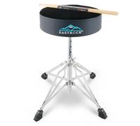 EASTROCK 4 Pieds De Support Tabouret de Batterie Réglable en Hauteur, Noir | Siège de Tambour Universel, Pour Batteur Adultes