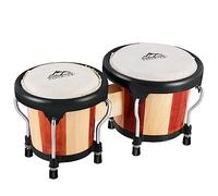 EastRock Bongo Drum 4" et 5" Bongos Drum Set for Adults Beginners Professionals Tunable Wood and Metal Drum Percussion Instruments with Tuning Wrench