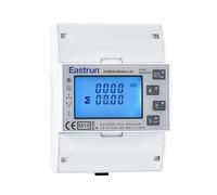EASTRON SDM630 MODBUS-MID V2 Compteur d'électricité - Modbus RS485 RTU 1/3 phase - 100 A kWh, compteur d'énergie intelligent sur rail DIN, avec compteur d'impulsions et écran LCD rétroéclairé,