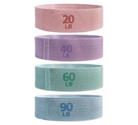 Eastuy Bandes de Résistance pour Entraînement | Set de 4 Bandes Élastiques pour Fitness et Musculation | Sangles de Musculation pour Cuisses Fessiers Abdos Yoga Étirement à Domicile ou en Salle