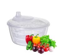 Eastuy Essoreuse À Salade avec Couvercle, Essoreuse À Laitue Et Hachoir, Passoire Rotative pour Fruits Et Légumes, SéChoir À Salade pour Laver Et SéCher La Salade À Manivelle