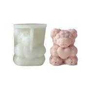 Eastuy Moule en Silicone Ourson Ours Moule Silicone Animaux Moule À Glaçons, Moule en Silicone À Savon, pour Bricolage Chocolat, Bonbons, Gâteau, Cuisson