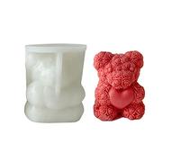 Eastuy Moule en Silicone Ourson Ours Moule Silicone Animaux Moule À Glaçons, Moule en Silicone À Savon, pour Bricolage Chocolat, Bonbons, Gâteau, Cuisson