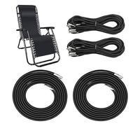 Eastuy Remplacement Chaise Zéro Gravité 4 Pièces Remplacement CorÉlastique Universelle pour Fauteuil Relax, Chaise Longue, Zero GRA-vity Chaise Pliante, Fauteuil Relax Bungee