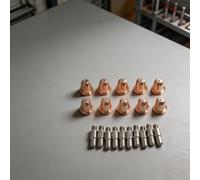 Eastwood Lot de 20 consommables plasma pour Versa 20 avec électrodes PR0110 et buses PD0116-06 compatibles S25K S45