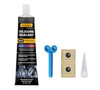Eastyupin Pate A Joint Moteur Haute Temperature 110g,Pate A Joint Carter,Silicone Noir,Pate A Joint Plage De TempéRature -50°C à 340°C,Facile à Utiliser,avec 2 Gants De Manutention Pet