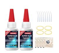 Eastyupin Universelle Colle Forte 40g×2 Super Glue Extra Bouchon De Colle Anti-SéChage,Peut êTre Utilisé Pour CéRamique,Verre,Maquette,Chaussure,Plastique,Pour,Puzz,Lecuir