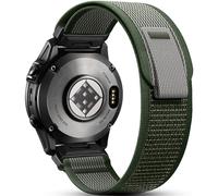 Easuny 22mm Bracelet Compatible avec Garmin Fenix 6 Pro/Fenix 7/Fenix 6, Élastique Nylon QuickFit Sport Bande pour Garmin Forerunner 945/965/Garmin Instinct/Instinct 2/Instinct 2 Solar, BlancArmygreen