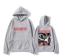 Easwisa KATSEYE The Beautiful Chaos Mode Sweats À Capuche Homme/Femme Rétro Harajuku Sweatshirts Manches Longues Pulls À Col Rond Automne/Hiver Streetwear-Grey||s