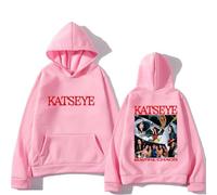 Easwisa KATSEYE The Beautiful Chaos Mode Sweats À Capuche Homme/Femme Rétro Harajuku Sweatshirts Manches Longues Pulls À Col Rond Automne/Hiver Streetwear-Pink||s