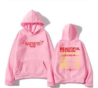 Easwisa Katseye The Beautiful Chaos Tour 2025 Merch Sweat À Capuche Hip-hop Mode Sweat-Shirt Homme/Femme Manches Longues Vêtements d'automne/Hiver-Pink||s