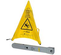 Easy absorb P-10006 Panneau de signalisation antidérapant Attention ! ", Pop Up multilingue, jaune, 53,5 cm