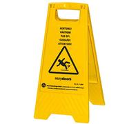 Easyabsorb easyabsorb panneau de signalisation "attention sol glissant" noir G