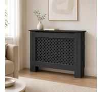 Easy Act Cache-radiateur 78 x 19 x 82 cm anthracite - Cache-radiateur en MDF laqué nid d'abeille - Cache-radiateur pour salon, chambre à coucher et couloir