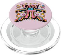 Easy As Pi Retro Rainbow Maths PopSockets PopGrip pour MagSafe