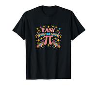 Easy As Pi Retro Rainbow Maths T-Shirt
