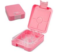 Easy Bento Lunch Box Enfant - Sans Bpa - Boîte À Repas Avec 4 Compartiments - Ouverture Et Nettoyage Facile - Idéal Pour L'école, Sport Et La Maternelle (Rose)