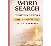 Easy Bible Word Search for Christian Seniors Featuring Favorite Hymns | Large Print & Easy Puzzles: 100 Easy Puzzles with Extra-Large Print and Simple Words