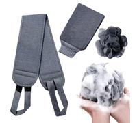 Easy Body Shower Towels - Lot de 3 laveurs à dos pour salle de bain, bain et gants | Bath Towel, Bath Flower, Double Sided Bath Gloves Thickened Structure Enhance Cleaning Efficiency