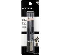 Easy Breezy Brow Set - 500 Black by CoverGirl for Women - 3 Pc 2 x 0.6oz Eyebrow Pencil, Sharpener