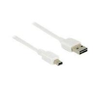 Easy - Câble USB - USB (M) reversible pour mini USB type B (M) - USB 2.0 - 1 m - blanc