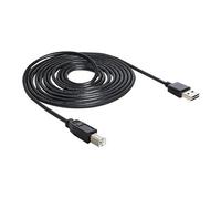 Easy - Câble USB - USB (M) reversible pour USB type B (M) - USB 2.0 - 5 m - noir