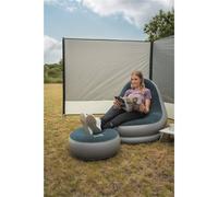 Easy Camp Ensemble de salon gonflable Comfy Gris et bleu