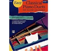 Duos classiques faciles pour professeur et élève – Livre 1 – Alfred Music