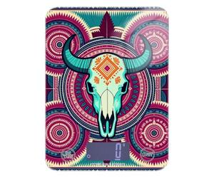 Easy Clean Balance numérique pour nourriture 5 kg/5,10 g Cowskull Western Boho