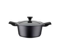 EASY CLICK Faitout Fonte Aluminium Aspect Pierre Poignées amovibles Induction GSW D24 SC