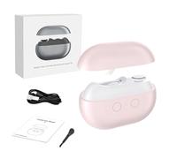 Easy Clip Nail Clippers, Easyclip Smart Nail Clippers, 2025 New Automatic Usb Rechargeable Electric Nails Trimmer with Led Light & Nails Storage for Seniors and Adults (Pink)