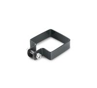 Easy Clôture Collier de fixation carré 80 x 80 mm pour portillon grillagé Gris anthracite