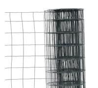 Easy Clôture Grillage en Rouleau Acier galvanisé Maille 100x100 mm H1m00 x L20 m - Gris Anthracite - Hauteur 1m50