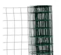 Easy Clôture Grillage en Rouleau Acier galvanisé Maille 100x100 mm H1m00 x L20 m - Vert - Hauteur 1m20