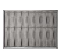 EASY CLOTURE Kit de lamelles occultantes en Bois Composite à tresser H1m73 x L 2m50 Maille 55 Gris Quartz - pour Grillage Rigide - Clôture pour Jardin - Protection vis-à-vis intimité Brise-Vue