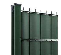 EASY CLOTURE Kit Lamelles PVC Bande Brise Vue pour Panneau Double Fils - L 2m50 - H 1m23 - Vert