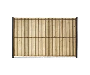 EASY CLOTURE Kit Occultation lamelles Bois Sapin pour Panneau Rigide Maille 55 H 1m73 L 2m50 EP 8mm - pour Clôture Jardin Brise-Vue