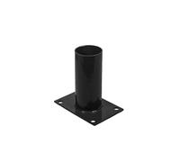 EASY CLOTURE Platine de Fixation pour portillon Nice Gate diamètre 60 mm Noir