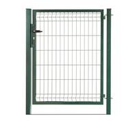 Easy Clôture Portillon grillagé en Acier galvanisé Maille 200 x 50 occultable Passage 1m x H 1m80 Vert