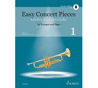Easy Concert Pieces – Vol. 1 – 22 pièces de cinq siècles (trompette et piano) – Livre/audio en ligne
