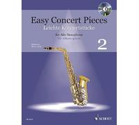 Easy Concert Pieces Book 2 - 23 Pieces from 6 Centuries - Alto Saxophone and Piano - sheet music with CD - ED22554