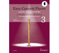 Easy Concert Pieces, Book 3: 21 Pieces from 5 Centuries for Descant Recorder and Piano. Includes Audio Online with Demo and Play-Along Recordings