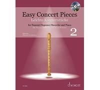 Schott – Partition Easy Concert Pieces / Leichte Konzertstücke pour flûte à bec soprano et piano